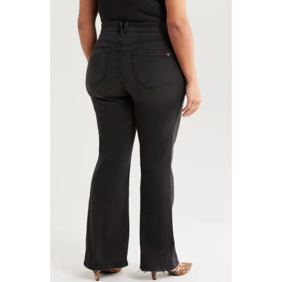 NWT Wit & Wisdom High Waist Itty Bitty Bootcut Jeans 'Ab'Solution Faded Black - Picture 2 of 16